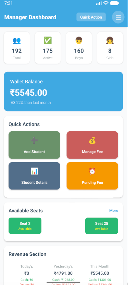 dashboard screenshot